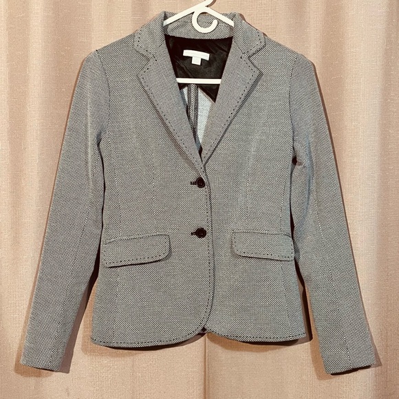 New York & Company Jackets & Blazers - New York & Company XS Black and White Houndstooth Blazer GUC